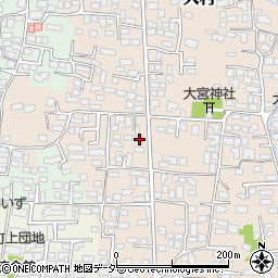 長野県松本市大村347-1周辺の地図