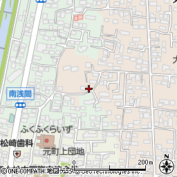 長野県松本市大村590-1周辺の地図