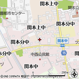 茨城県筑西市関本中83周辺の地図