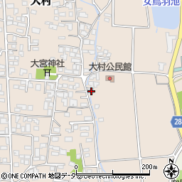 長野県松本市大村106周辺の地図