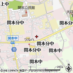 茨城県筑西市関本中96周辺の地図