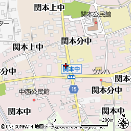 茨城県筑西市関本中25周辺の地図