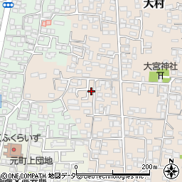 長野県松本市大村594周辺の地図