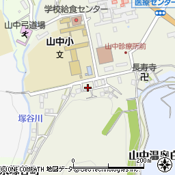 石川県加賀市山中温泉上野町ル178-18周辺の地図