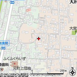 長野県松本市大村592-2周辺の地図