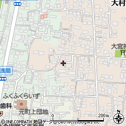長野県松本市大村592周辺の地図