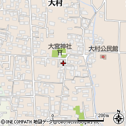長野県松本市大村359周辺の地図