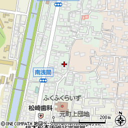長野県松本市南浅間584周辺の地図