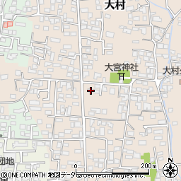 長野県松本市大村346-2周辺の地図