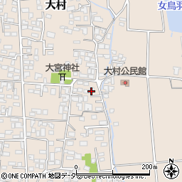長野県松本市大村372-1周辺の地図