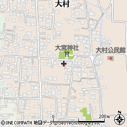 長野県松本市大村358周辺の地図