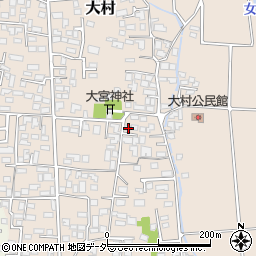 長野県松本市大村372周辺の地図