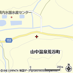 石川県加賀市山中温泉荒谷町（ル）周辺の地図