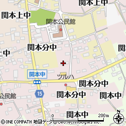 茨城県筑西市関本中106周辺の地図