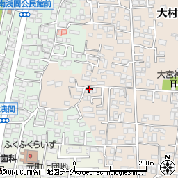 長野県松本市大村592-4周辺の地図