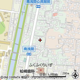 長野県松本市南浅間581周辺の地図