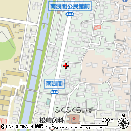 長野県松本市南浅間582周辺の地図
