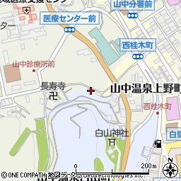 石川県加賀市山中温泉上野町ル197周辺の地図