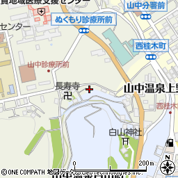 石川県加賀市山中温泉上野町ル195-19周辺の地図