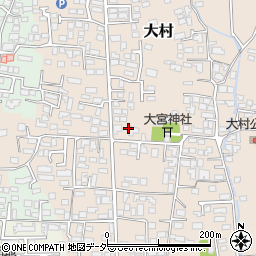 長野県松本市大村376周辺の地図
