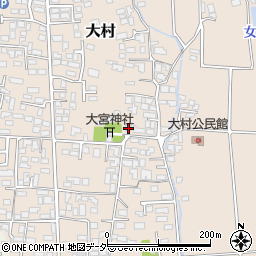 長野県松本市大村404周辺の地図