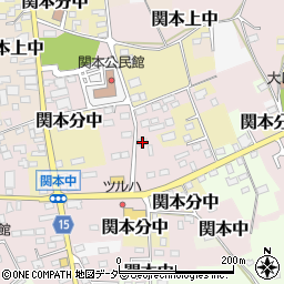 茨城県筑西市関本中105周辺の地図