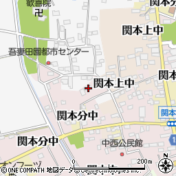 茨城県筑西市関本中1883周辺の地図