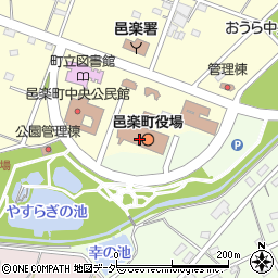 邑楽町役場　住民課窓口係周辺の地図