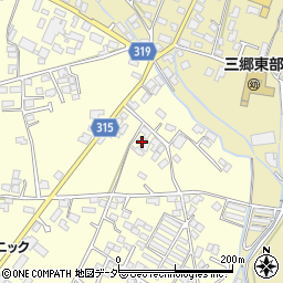 長野県安曇野市三郷温3061-17周辺の地図