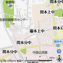 茨城県筑西市関本中19周辺の地図