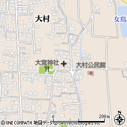 長野県松本市大村406-1周辺の地図