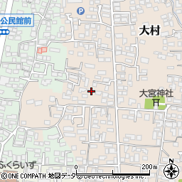 長野県松本市大村563-1周辺の地図