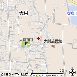 長野県松本市大村407周辺の地図