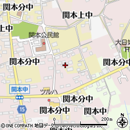 茨城県筑西市関本中104周辺の地図