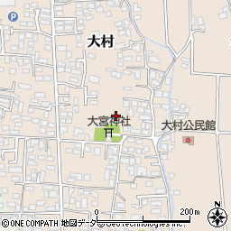 長野県松本市大村399周辺の地図