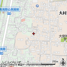 長野県松本市大村564-3周辺の地図