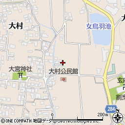長野県松本市大村93周辺の地図