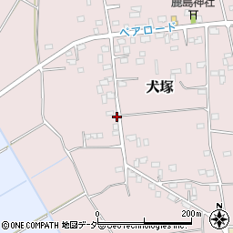 茨城県筑西市犬塚197周辺の地図