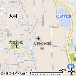 長野県松本市大村101周辺の地図