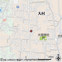 長野県松本市大村393周辺の地図