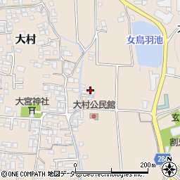 長野県松本市大村93-4周辺の地図