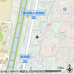 長野県松本市南浅間574周辺の地図