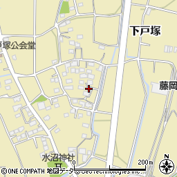 群馬県藤岡市下戸塚597周辺の地図