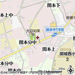 茨城県筑西市関本中1059-4周辺の地図