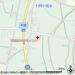 茨城県結城市平間周辺の地図