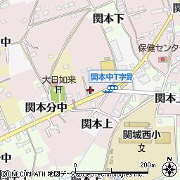 茨城県筑西市関本中1062周辺の地図