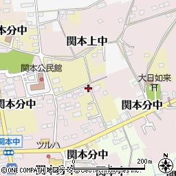 茨城県筑西市関本中100周辺の地図