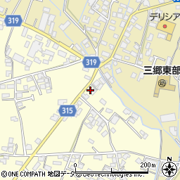 長野県安曇野市三郷温3080周辺の地図