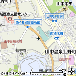 石川県加賀市山中温泉上野町ル300周辺の地図