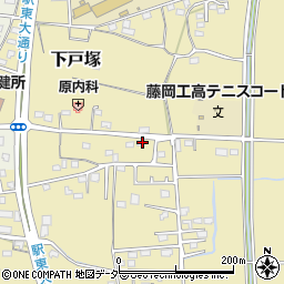 群馬県藤岡市下戸塚15周辺の地図